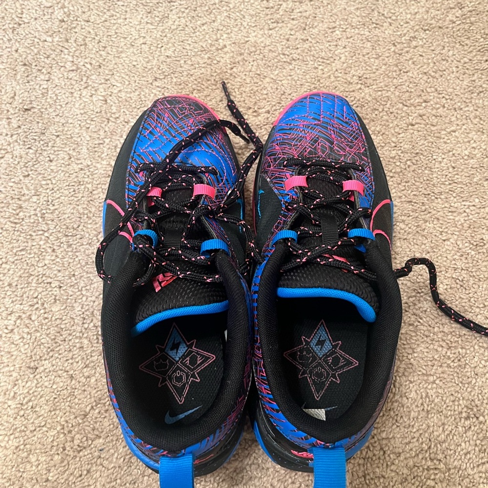 Giannis Nike Kids' Black and Blue Athletic Shoes